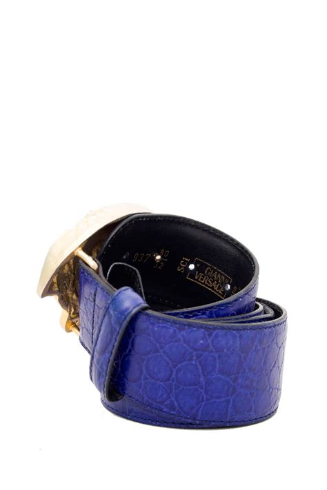 royal blue versace belt|farfetch Versace belt for men.